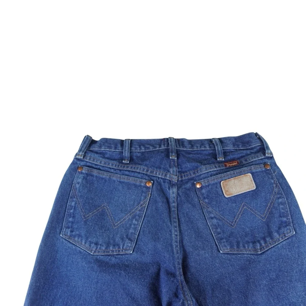 Vintage Wrangler 3X Relaxed Fit Jeans Men's 32x30 Blue Denim Western Cowboy USA